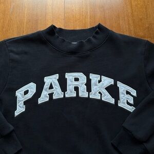 PARKE Varsity Mockneck Black + White